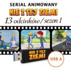 Okładka: Nie z Tej Ziemi, serial animowany, 13 odcinków, sezon 1, pendrive czarny USB-A