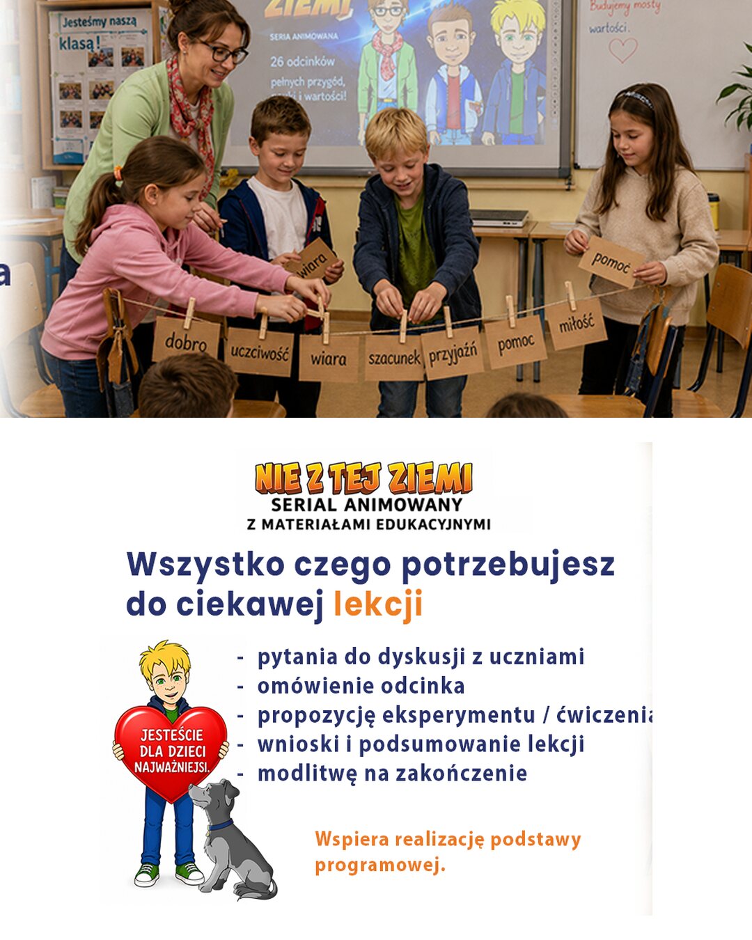 Serial animowany Nie z Tej Ziemi na pendrive – wartościowe historie dla dzieci 6–12 lat, dla rodziny i na lekcję